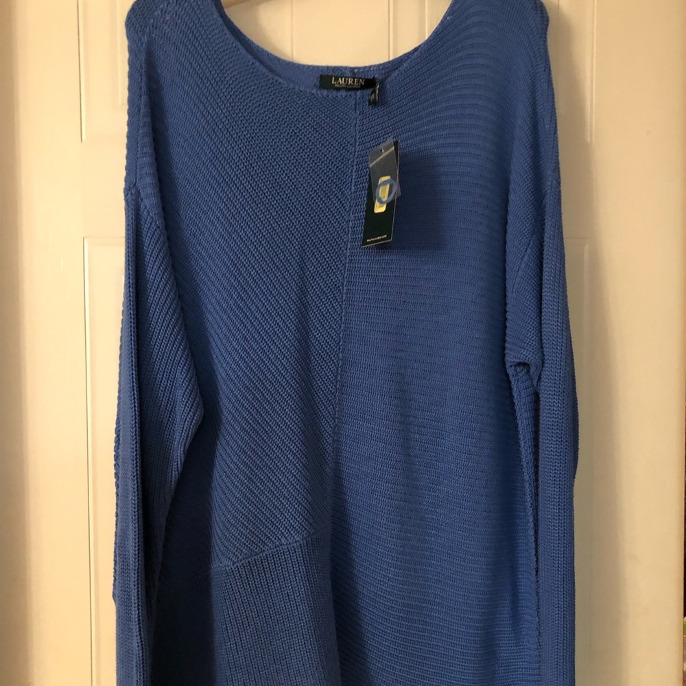 COPY - Lauren Ralph Lauren textured tunic sweater…